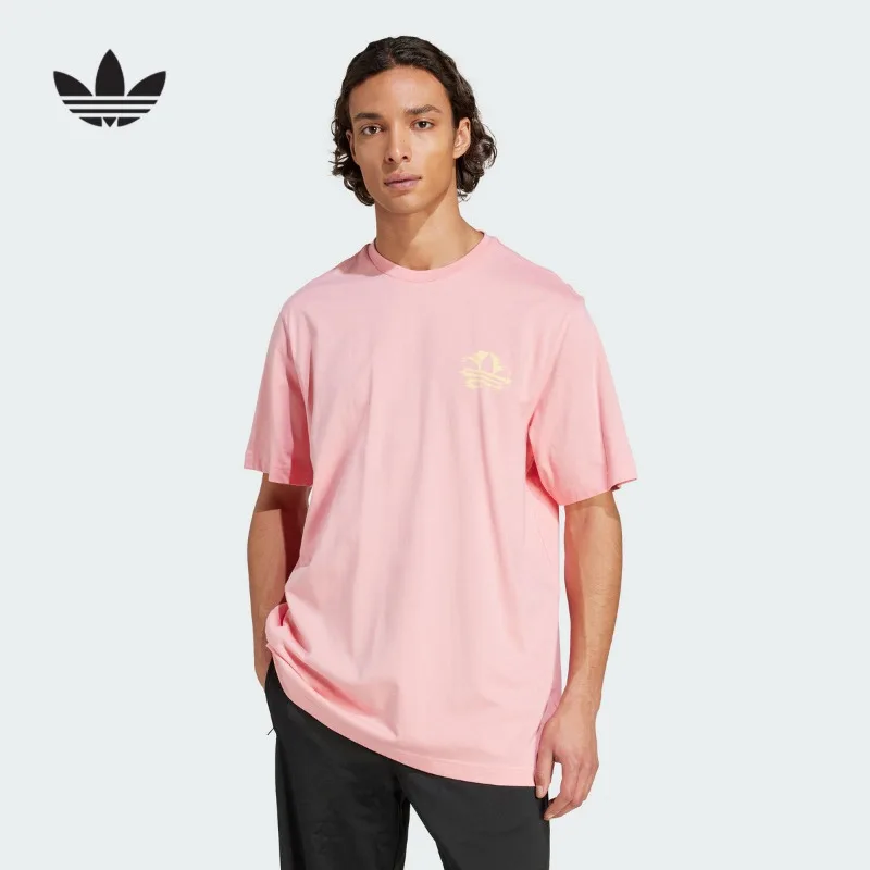 Adidas Clover Mixed Print Half Sleeve Pink Summer Men's Short Sleeve T-Shirt KC4957
Adidas Clover Mixed Print Half Sleeve Pink Summer Men's Short Sleeve T-Shirt KC4957