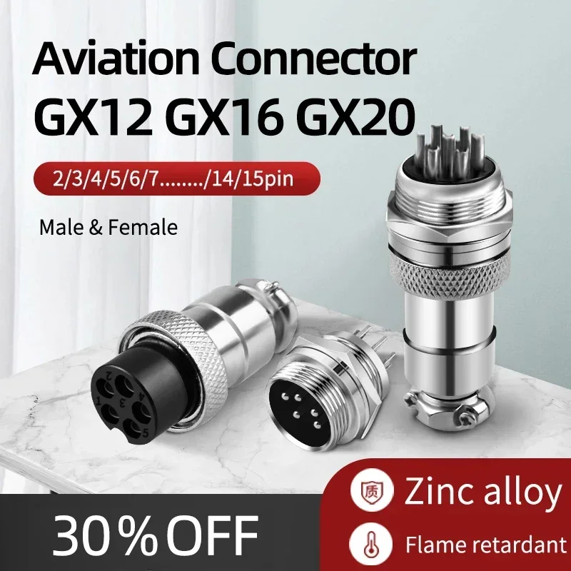 5/10/100SETS aviation plug GX16-2P/3/4/5/6/7/8/9pin male female aviation socket connector 12 16 20mm
5/10/100SETS aviation plug GX16-2P/3/4/5/6/7/8/9pin male female aviation socket connector 12 16 20mm