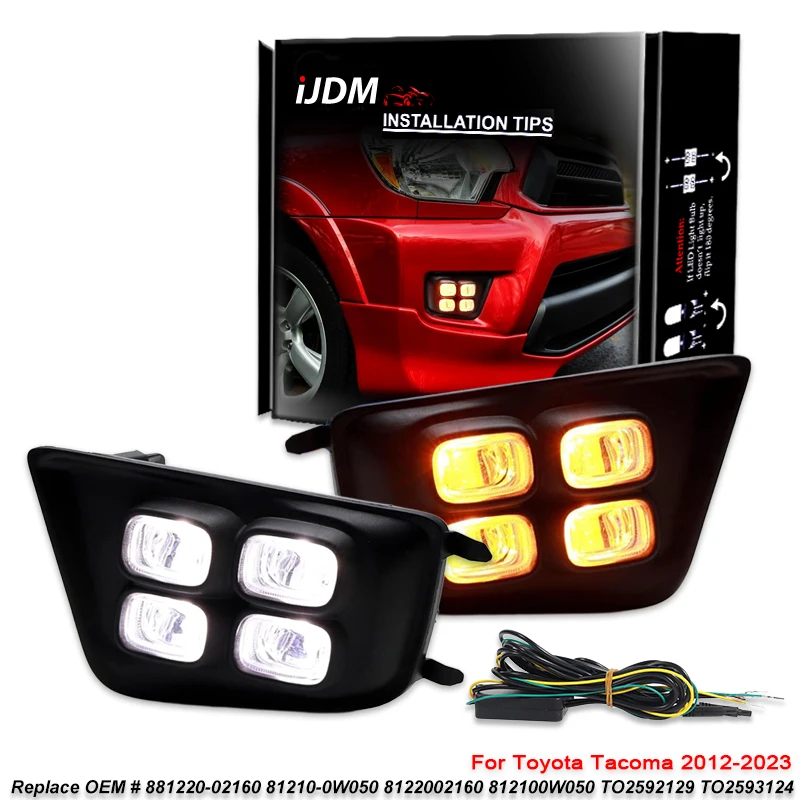 Передний бампер автомобиля, дневные ходовые огни в сборе для Toyota Tacoma, белый DRL/противотуманная лампа, янтарный светодиодный указатель поворота 2012-2023
Передний бампер автомобиля, дневные ходовые огни в сборе для Toyota Tacoma, белый DRL/противотуманная лампа, янтарный светодиодный указатель поворота 2012-2023