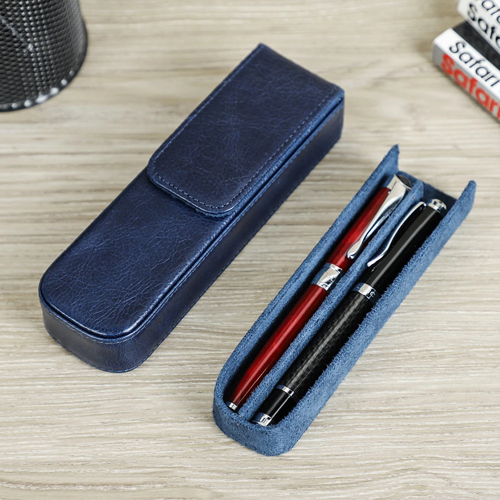 Luxury Genuine Leather 2 Slots Fountain Pen Tray Holder Pencil Case Box Portable Office School Supplies Pouch
Luxury Genuine Leather 2 Slots Fountain Pen Tray Holder Pencil Case Box Portable Office School Supplies Pouch