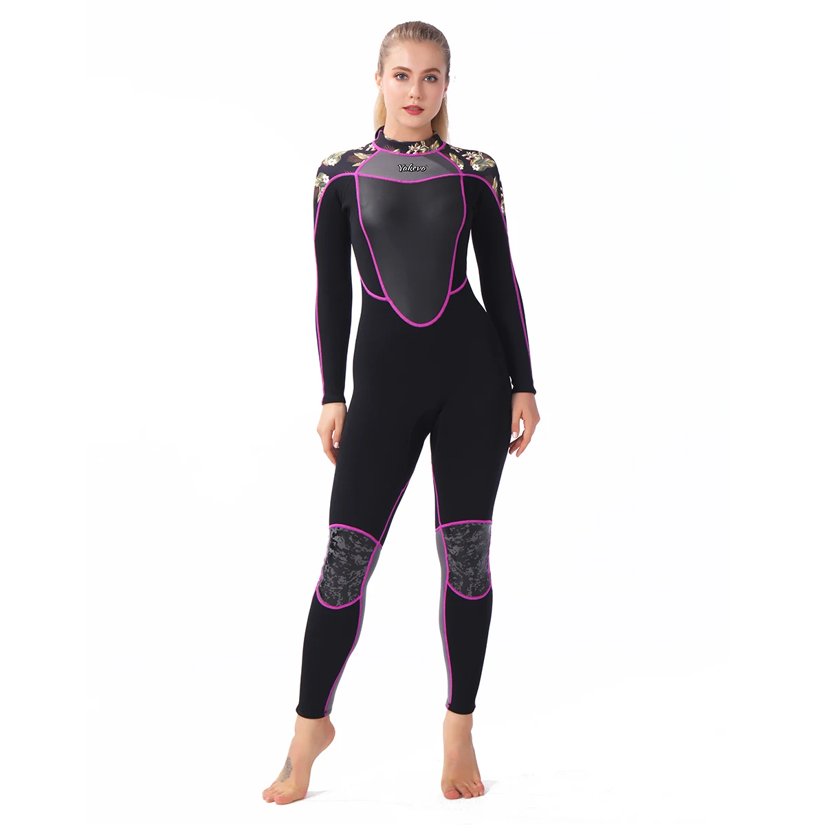 STLF Women Full Wetsuit, 3mm Neoprene Swimsuit, Back Zipper Wetsuit, Wet Suits for Women in Cold Water and Suitable for Diving,
STLF Women Full Wetsuit, 3mm Neoprene Swimsuit, Back Zipper Wetsuit, Wet Suits for Women in Cold Water and Suitable for Diving,