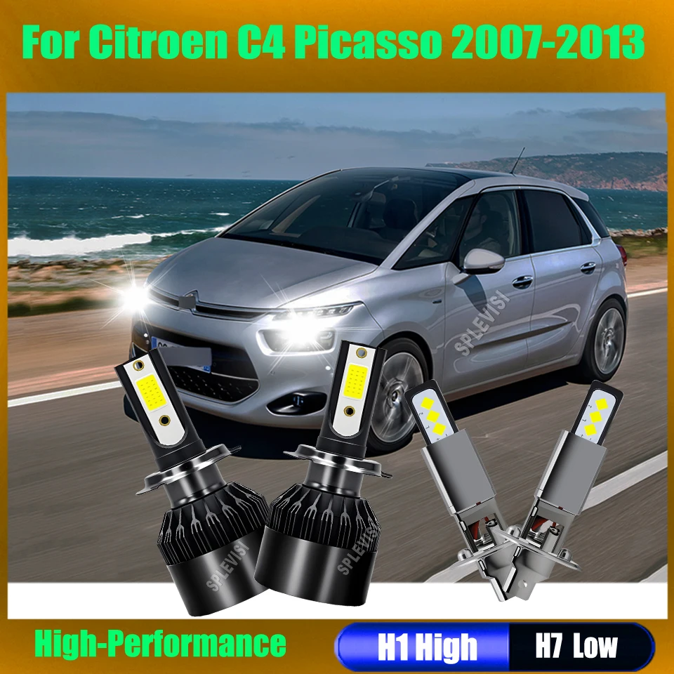 Led White Xenon 6000k Headlight High Low Beam -1:1 filament position design For Citroen C4 Picasso 2007 2008 2009 2010 2011-2013
Led White Xenon 6000k Headlight High Low Beam -1:1 filament position design For Citroen C4 Picasso 2007 2008 2009 2010 2011-2013