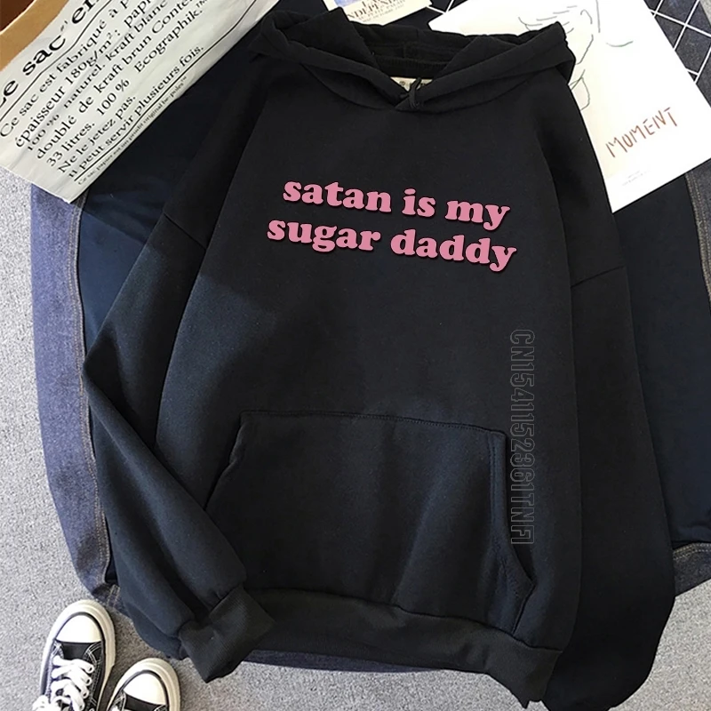 Satan Is My Sugar Daddy Hoodie Winter Women's Sweatshirt Harajuku Oversize Loose Casual Streetwear Women Hooded Sweatshirt
Satan Is My Sugar Daddy Hoodie Winter Women's Sweatshirt Harajuku Oversize Loose Casual Streetwear Women Hooded Sweatshirt