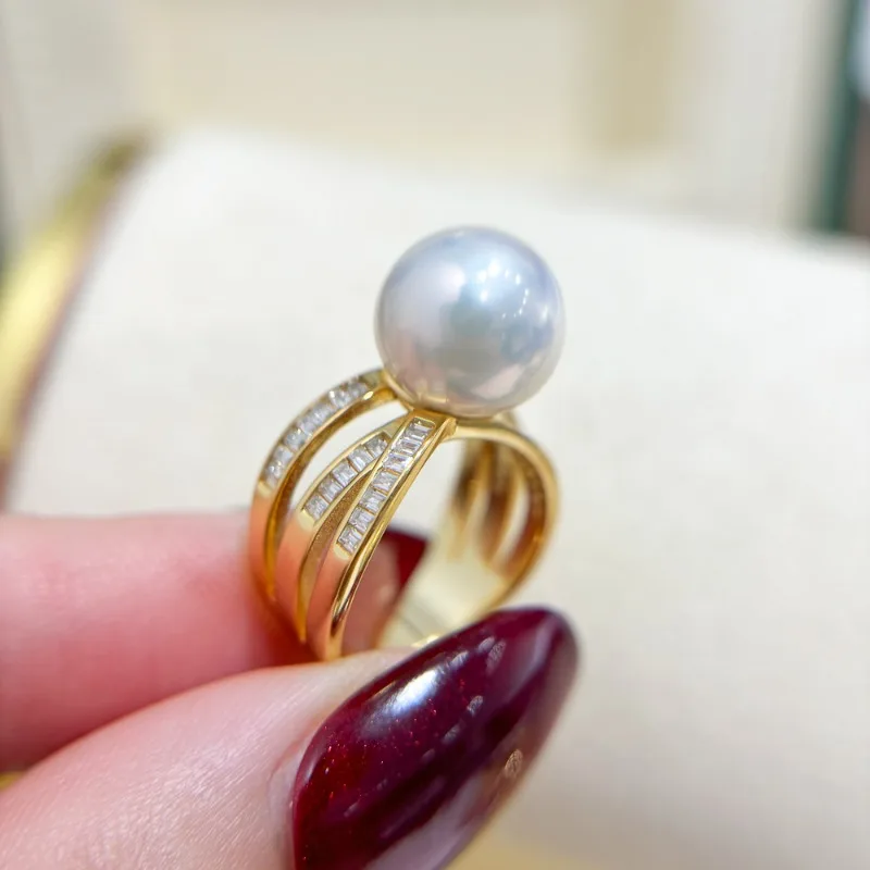 Gorgeous Huge AAAA 11-12mm Real Natural South Sea White Round Pearl Ring Sterling Silver 925
Gorgeous Huge AAAA 11-12mm Real Natural South Sea White Round Pearl Ring Sterling Silver 925