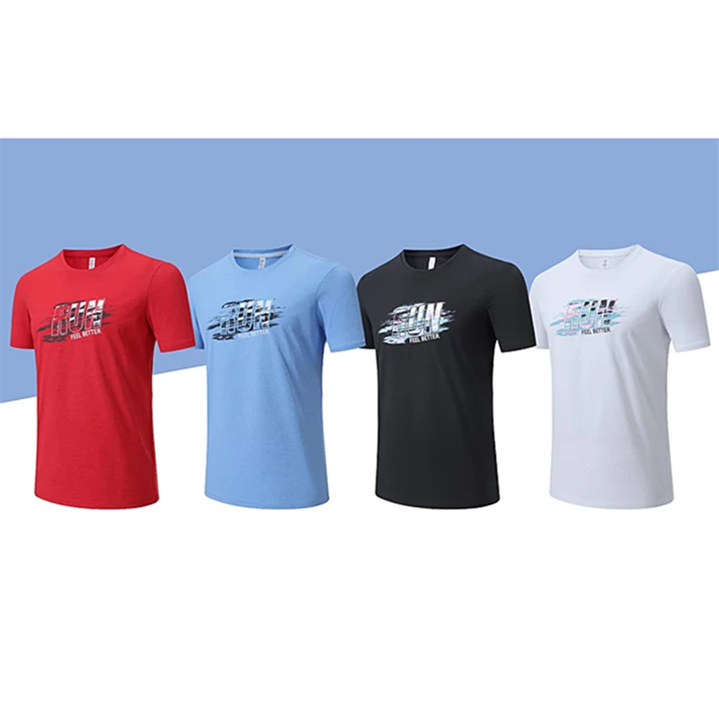 Running T Shirt for Men High Quality Polyester Fitness Shirt Training Exercise Clothes Gym Sport Shirt Tops Lightweight
Running T Shirt for Men High Quality Polyester Fitness Shirt Training Exercise Clothes Gym Sport Shirt Tops Lightweight