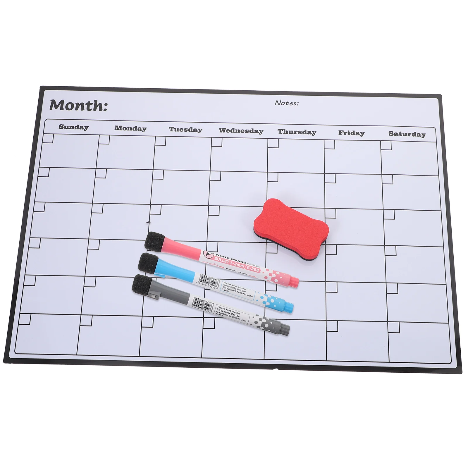 Magnetic Monthly Planner Dry Erase Calendar Whiteboard for Fridge Reusable PVC Coating Long Service Life Fits Most People Office
Magnetic Monthly Planner Dry Erase Calendar Whiteboard for Fridge Reusable PVC Coating Long Service Life Fits Most People Office