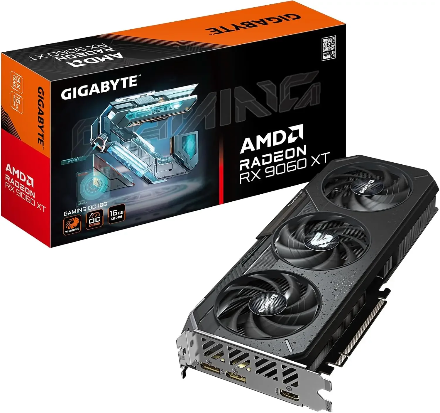 Radeon RX 9060 XT Gaming OC 16G Graphics Card, PCIe 5.0, 16GB GDDR6, GV-R9060XTGAMING OC-16GD Video Card
Radeon RX 9060 XT Gaming OC 16G Graphics Card, PCIe 5.0, 16GB GDDR6, GV-R9060XTGAMING OC-16GD Video Card