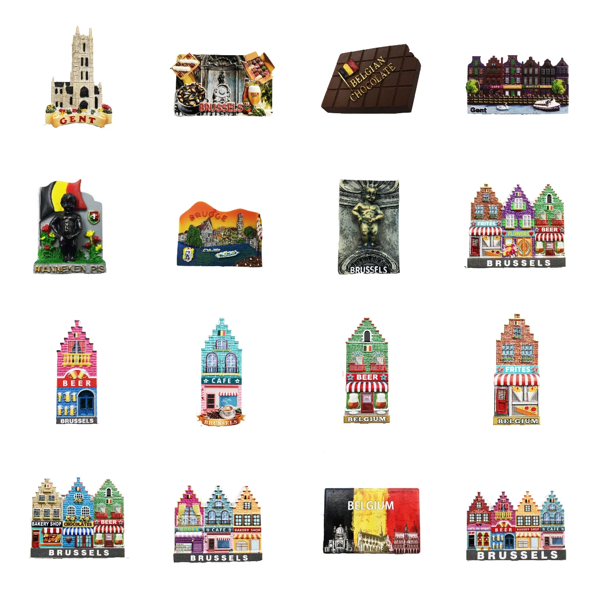 Belgium Ghent Brussels Brugge Fridge Magnets Tourism Souvenir Painted Magnetic Refrigerator Stickers Collection Decoration
Belgium Ghent Brussels Brugge Fridge Magnets Tourism Souvenir Painted Magnetic Refrigerator Stickers Collection Decoration