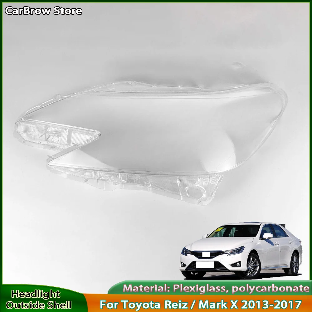 For Toyota Reiz / Mark X 2013-2017 Front Lamp Shade Headlight Mask Shell Transparent Cover Lens Replace The Original Lampshade
For Toyota Reiz / Mark X 2013-2017 Front Lamp Shade Headlight Mask Shell Transparent Cover Lens Replace The Original Lampshade
