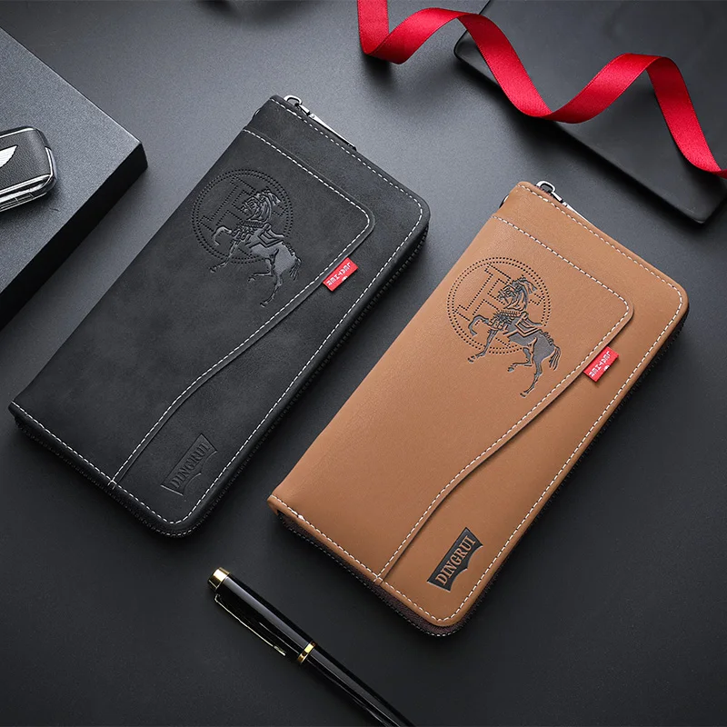 New men's wallet made of crazy horse leather with retro style from Europe and America PU zipper bag fashionable short card bag a
New men's wallet made of crazy horse leather with retro style from Europe and America PU zipper bag fashionable short card bag a