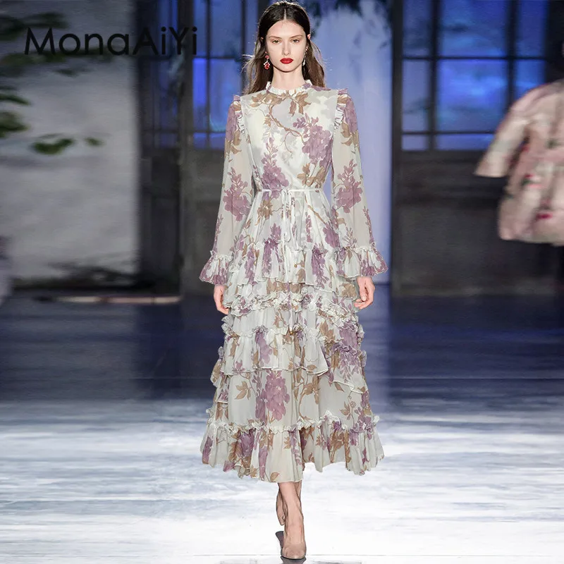 MonaAiYi Fashion Designer Spring Summer Women's Flare Sleeve Lace-UP Mushroom Edge Print Bohemian Holiday Dresses
MonaAiYi Fashion Designer Spring Summer Women's Flare Sleeve Lace-UP Mushroom Edge Print Bohemian Holiday Dresses
