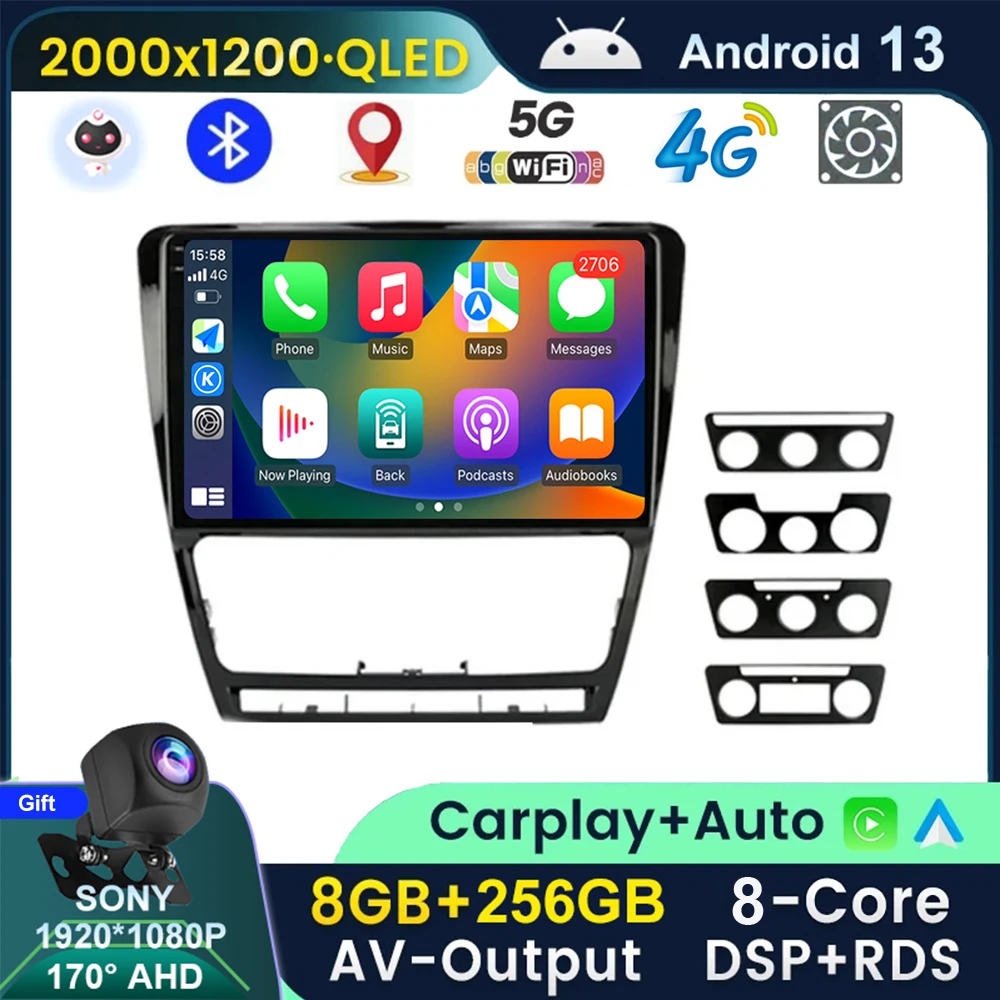 QLED 2k Car Radio Multimedia Video Player Android 13 Auto CarPlay For Volkswagen SKODA Octavia 2 A5 2007-2014 GPS 2din Stereo
QLED 2k Car Radio Multimedia Video Player Android 13 Auto CarPlay For Volkswagen SKODA Octavia 2 A5 2007-2014 GPS 2din Stereo