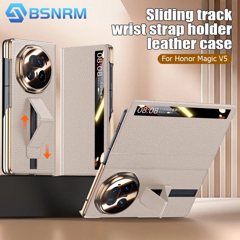 Чехол для телефона Honor Magic V5, чехол из натуральной кожи, с ремешком на запястье, откидной чехол для защиты всего тела, светло-розовый
Чехол для телефона Honor Magic V5, чехол из натуральной кожи, с ремешком на запястье, откидной чехол для защиты всего тела, светло-розовый