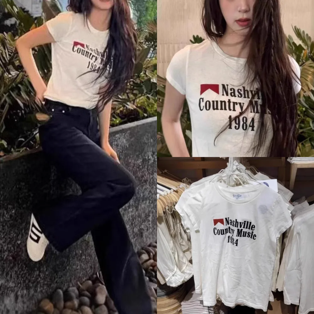 BM1984 Tops&Tees Women Summer Y2K Star Same Short Sleeve T-shirt Letter Printed Cotton Short Sleeve Hoodie O-Neck Top Tee New
BM1984 Tops&Tees Women Summer Y2K Star Same Short Sleeve T-shirt Letter Printed Cotton Short Sleeve Hoodie O-Neck Top Tee New