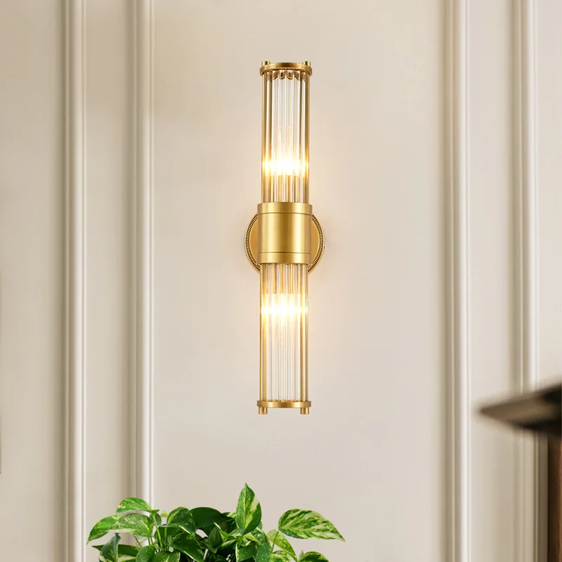 Modern Wall Lamp American Sconce Gold Glass Bedroom Bedside Lighting Living E27 Aisle Corridor Study Room Mirror Decor Light
Modern Wall Lamp American Sconce Gold Glass Bedroom Bedside Lighting Living E27 Aisle Corridor Study Room Mirror Decor Light