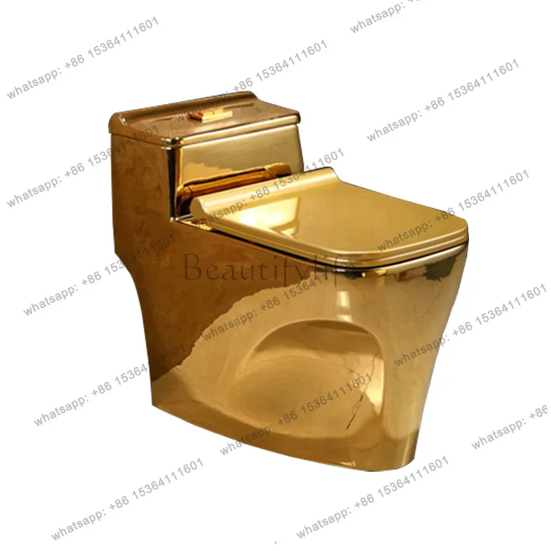 Electroplated gold toilet, colored gold toilet, not afraid to scrape rose gold toilet
Electroplated gold toilet, colored gold toilet, not afraid to scrape rose gold toilet