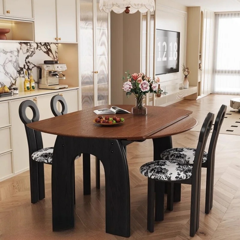 Italy Luxury Dining Table Wood Vintage Minimalist Design Dining Table Extendable Garden Conjuntos De Sala De Jantar Furniture 
Italy Luxury Dining Table Wood Vintage Minimalist Design Dining Table Extendable Garden Conjuntos De Sala De Jantar Furniture