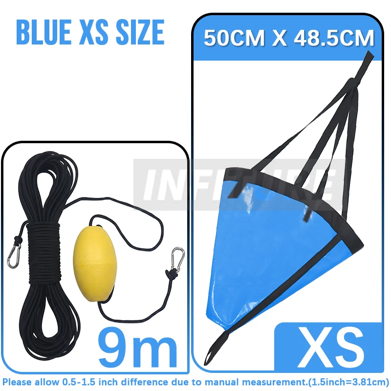 24/32 Inch Drift Sock Sea Anchor Drogue with 30ft Kayak Tow Rope Line Buoy Ball for Fishing Boat Trolling Sock
24/32 Inch Drift Sock Sea Anchor Drogue with 30ft Kayak Tow Rope Line Buoy Ball for Fishing Boat Trolling Sock
