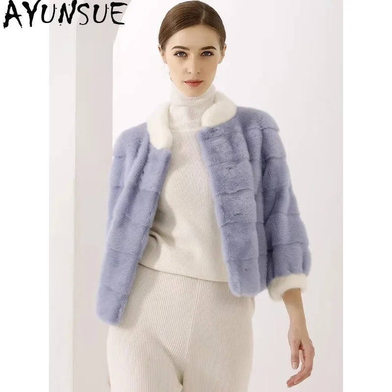 AYUNSUE Whole Mink Fur Coat Woman Real Winter Coats for Woman Short Fur Jacket Fashionable Outerwears Woman Clothes Шуба Женская
AYUNSUE Whole Mink Fur Coat Woman Real Winter Coats for Woman Short Fur Jacket Fashionable Outerwears Woman Clothes Шуба Женская