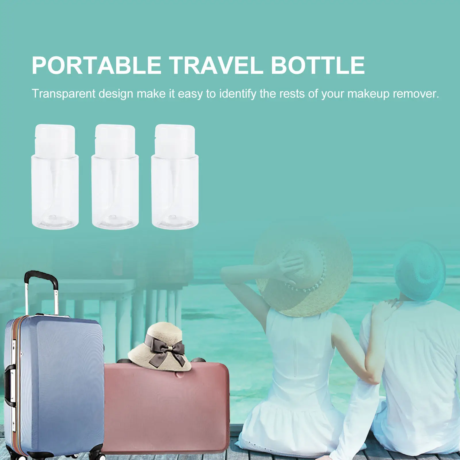 3Pcs Transparent Travel Bottles for Makeup Remover 160Ml Empty Pump Dispensing Bottle Portable Approved for Trip
3Pcs Transparent Travel Bottles for Makeup Remover 160Ml Empty Pump Dispensing Bottle Portable Approved for Trip