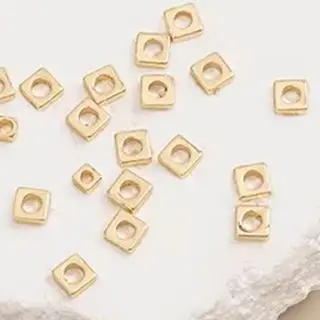 50pcs 14K Gold-Encrusted Square Flat Spacer Beads Handcrafted DIY Bracelet Necklace Accessories Small Broken Gold Square
50pcs 14K Gold-Encrusted Square Flat Spacer Beads Handcrafted DIY Bracelet Necklace Accessories Small Broken Gold Square