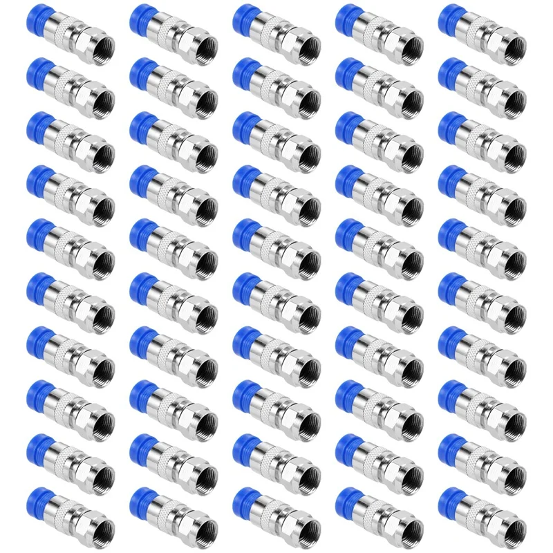 ABYL 50PCS RG6 Compression Connectors Coaxial Cable Waterproof Connection F Compression Connector RG6 Coaxial Compression Tool
ABYL 50PCS RG6 Compression Connectors Coaxial Cable Waterproof Connection F Compression Connector RG6 Coaxial Compression Tool