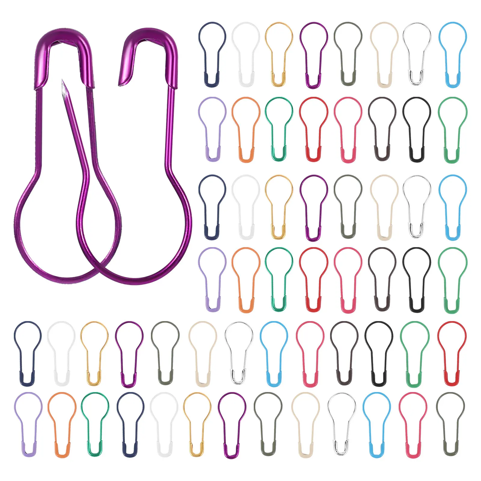 100pcs Safety Pins Assorted Color Metal Gourd Bulb Sewing Dressmaking Craft Project Durability Premium Iron Hat Shirt
100pcs Safety Pins Assorted Color Metal Gourd Bulb Sewing Dressmaking Craft Project Durability Premium Iron Hat Shirt