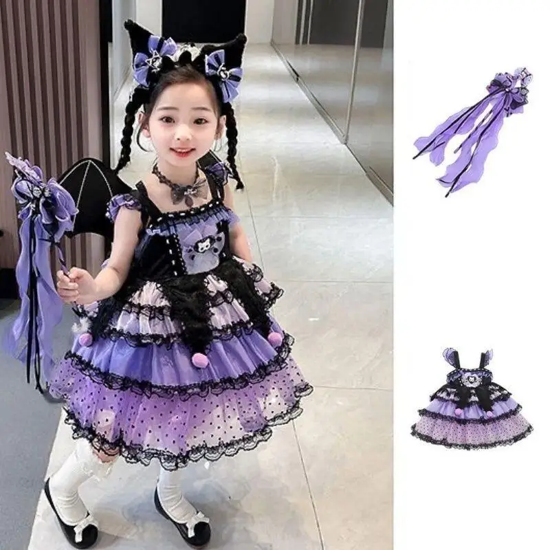 Halloween Sanrio Cosplay Princess Dress Kuromi Lolita Christmas Children's Costume Dresses Puffy Skirt Suit Cute Girls Dress
Halloween Sanrio Cosplay Princess Dress Kuromi Lolita Christmas Children's Costume Dresses Puffy Skirt Suit Cute Girls Dress