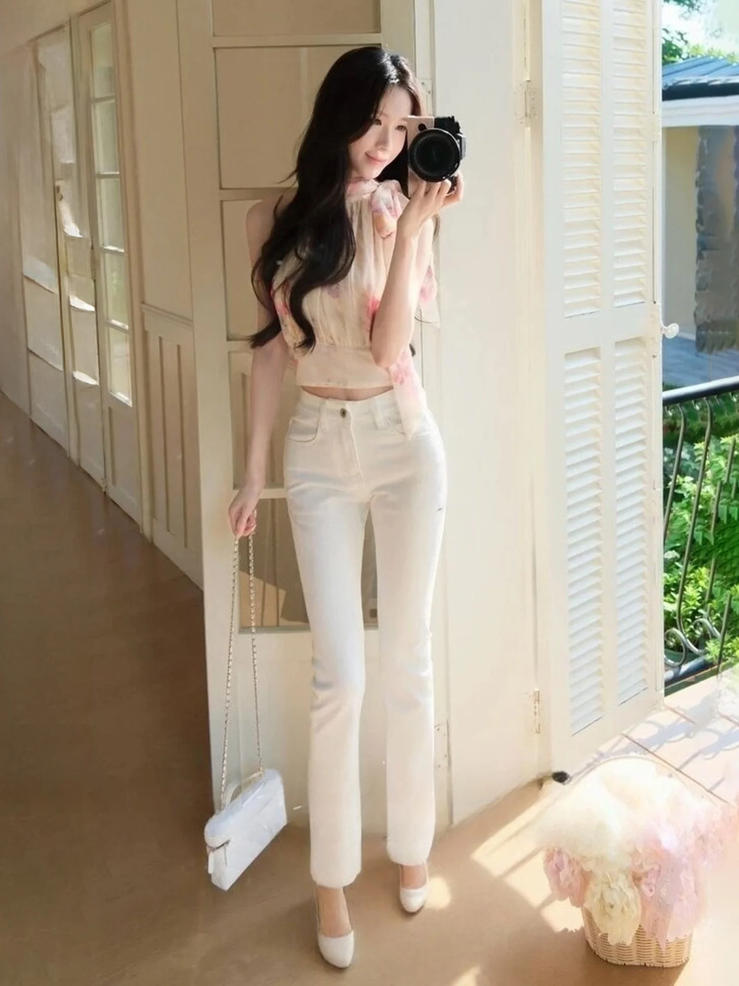 High Waist Straight Leg Jeans Women's Slim Fit Bootcut Casual Nine Point Pants Korean Basic Style Cotton Stretch Denim
High Waist Straight Leg Jeans Women's Slim Fit Bootcut Casual Nine Point Pants Korean Basic Style Cotton Stretch Denim