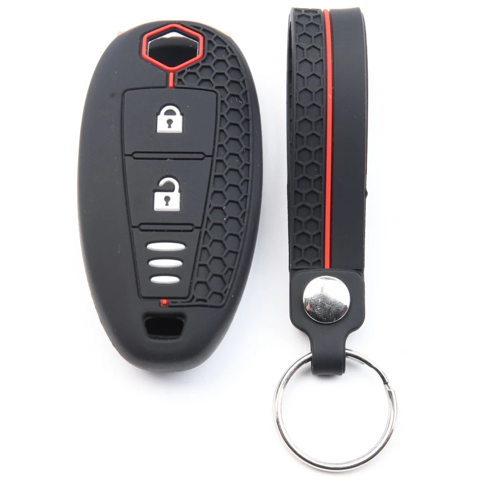 For Suzuki Baleno Ertiga Ciaz Ignis Kizashi Swift SX4 S-cross Vitars Silicone Car Smart Key Cover Case Bag Protector Keychain
For Suzuki Baleno Ertiga Ciaz Ignis Kizashi Swift SX4 S-cross Vitars Silicone Car Smart Key Cover Case Bag Protector Keychain