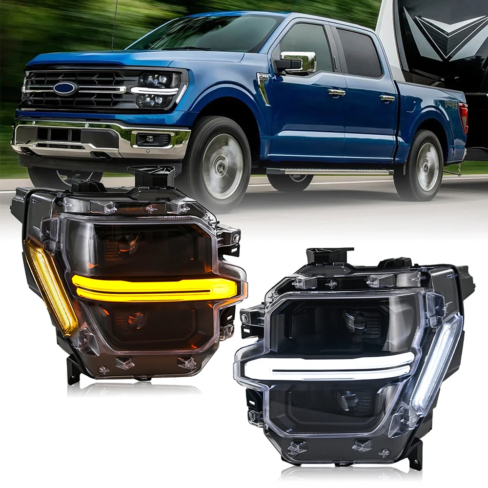 Передняя светодиодная фара в сборе с двойной линзой для Ford F-150 2024-2025 (только для моделей XL, XLT, STX, Tremor, Base) — подключи и работай
Передняя светодиодная фара в сборе с двойной линзой для Ford F-150 2024-2025 (только для моделей XL, XLT, STX, Tremor, Base) — подключи и работай