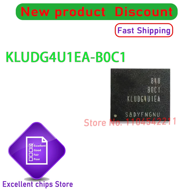 1pcs/lot Original New KLUDG4U1EA-B0C1 KLUDG4U1EA B0C1 FBGA153 UFS2.1 2.1 128GB Mobilephone Memory in stock
1pcs/lot Original New KLUDG4U1EA-B0C1 KLUDG4U1EA B0C1 FBGA153 UFS2.1 2.1 128GB Mobilephone Memory in stock