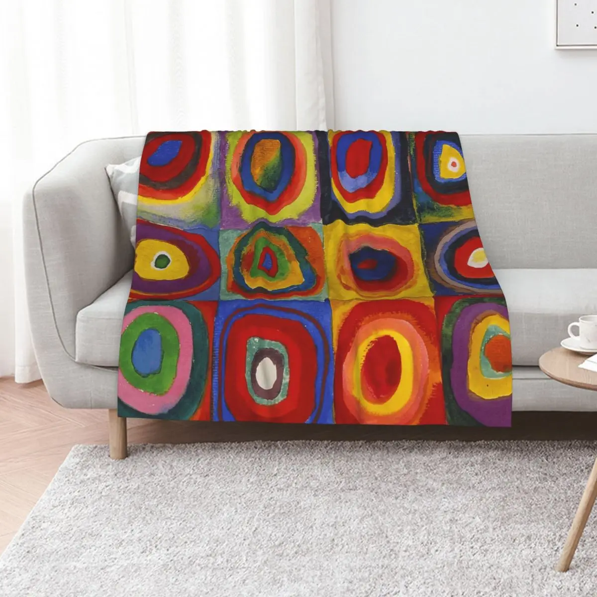 Wassily Kandinsky Color Study Squares with Concentric Circles Throw Blanket Multi Purpose Soft Warm Blanket for Home Travel
Wassily Kandinsky Color Study Squares with Concentric Circles Throw Blanket Multi Purpose Soft Warm Blanket for Home Travel