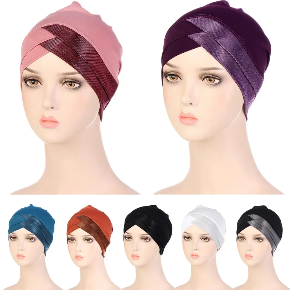Shiny Glitter Muslim Women Cross India Hijab Inner Hat Chemo Caps Strech Bonnet Headwrap Scarf Underscarf Beanie Turbantes Mujer
Shiny Glitter Muslim Women Cross India Hijab Inner Hat Chemo Caps Strech Bonnet Headwrap Scarf Underscarf Beanie Turbantes Mujer