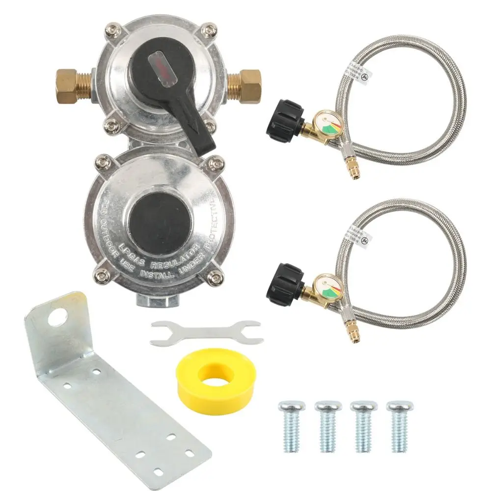 Stainless Steel Double Ended LP Propane Regulator Kit Safe Precise Propane Regulator Kit Weather Resistance Air Tightness
Stainless Steel Double Ended LP Propane Regulator Kit Safe Precise Propane Regulator Kit Weather Resistance Air Tightness
