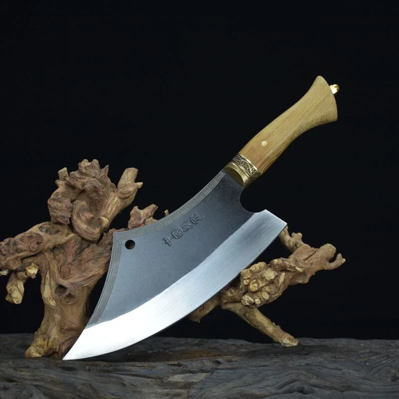 Chopping bone knife Longquan hand forged chopping bone knife thick chopping big bone knife high manganese steel sharp
Chopping bone knife Longquan hand forged chopping bone knife thick chopping big bone knife high manganese steel sharp