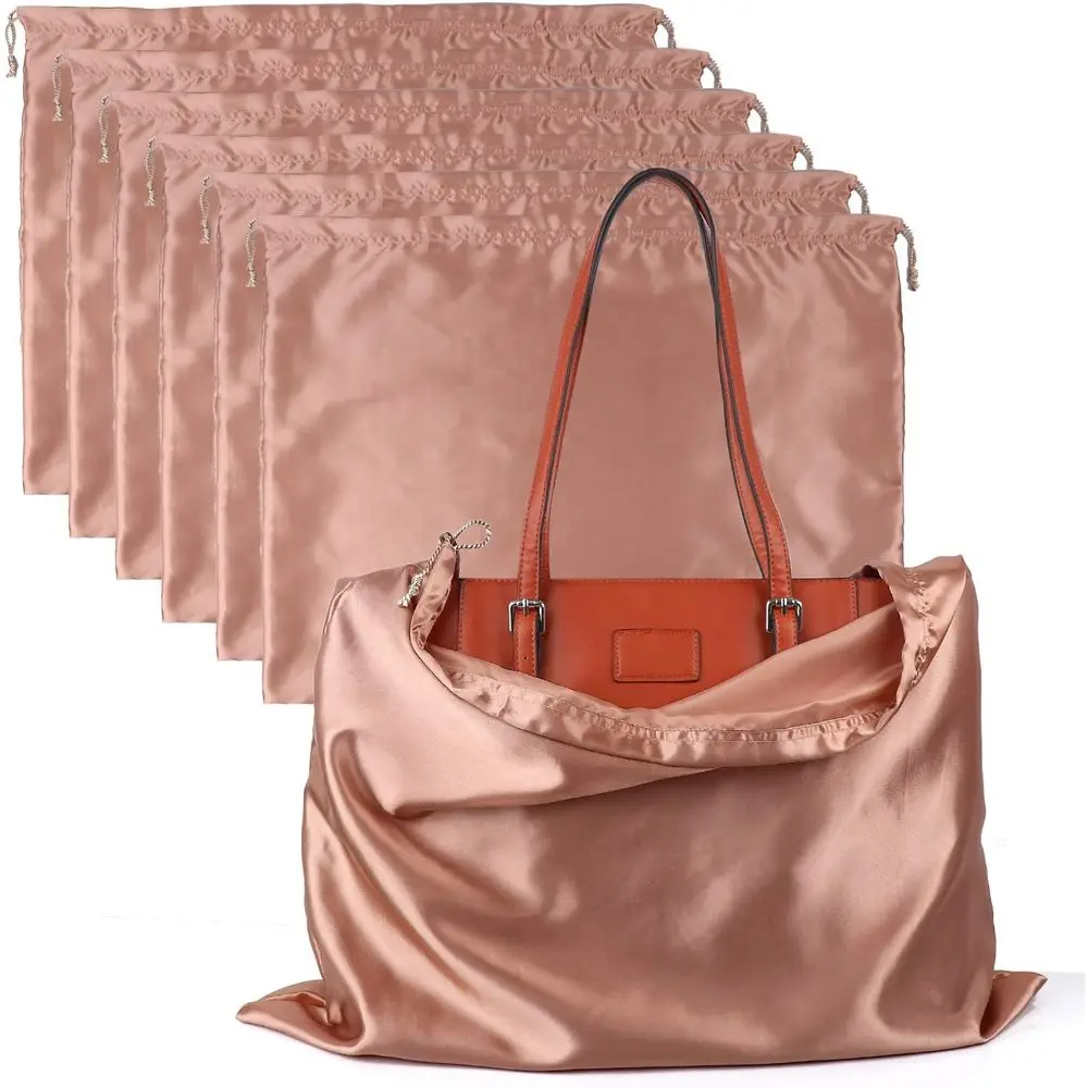 Silk Dust Cover Set of 6, Pink, 19.6 x 15.7 inches, for Handbags, Shoes, and Boots
Silk Dust Cover Set of 6, Pink, 19.6 x 15.7 inches, for Handbags, Shoes, and Boots