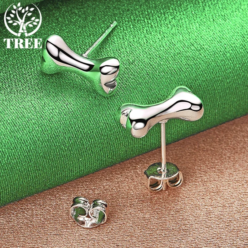 ALITREE 925 Sterling Silver Bone Stud Earrings For Women Earring Lady Fashion Party Engagement Wedding Jewelry Birthday Gifts
ALITREE 925 Sterling Silver Bone Stud Earrings For Women Earring Lady Fashion Party Engagement Wedding Jewelry Birthday Gifts