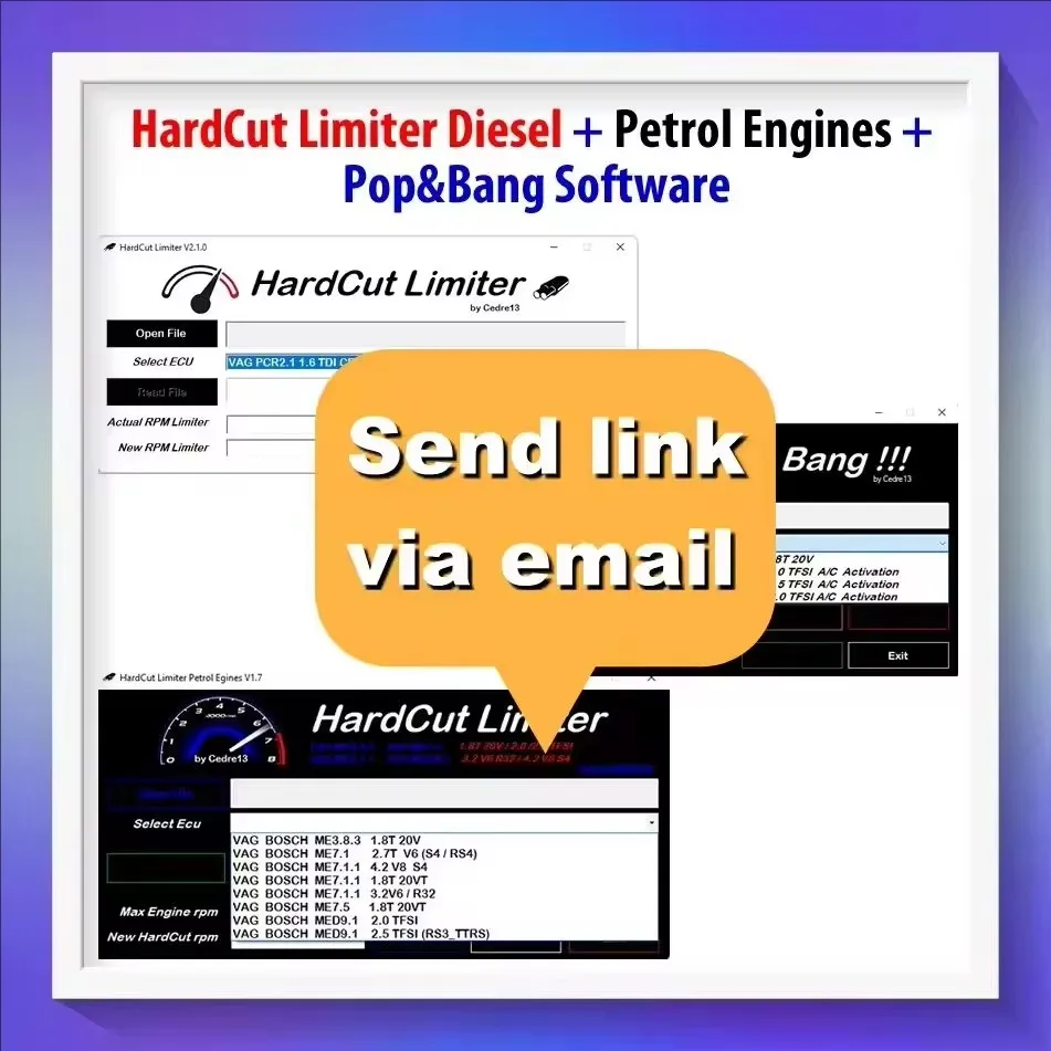 HardCut Limiter Diesel + Petrol Engines + Pop and Bang Software 3 IN 1 PACKAGE Car Software
HardCut Limiter Diesel + Petrol Engines + Pop and Bang Software 3 IN 1 PACKAGE Car Software