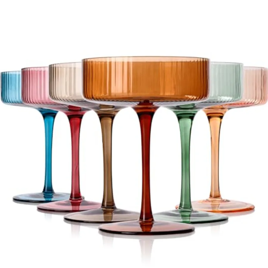 Colored Coupe Glasses Set of 6 9 oz martini Glasses Colorful Cocktail Glasses Set, Colored Coupe Glass, Champagne Coupe Glasses
Colored Coupe Glasses Set of 6 9 oz martini Glasses Colorful Cocktail Glasses Set, Colored Coupe Glass, Champagne Coupe Glasses
