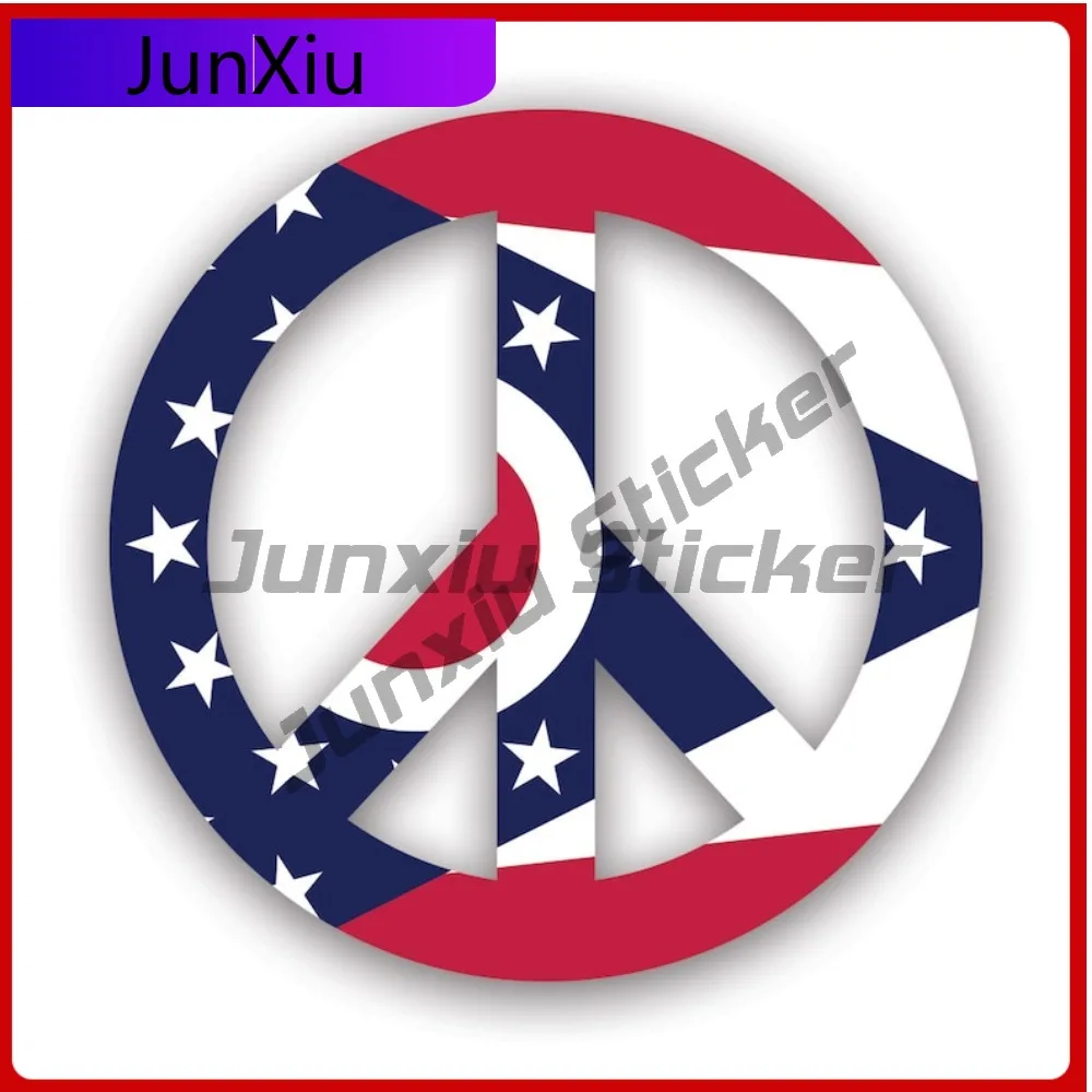 Ohio Flag Peace Symbol Stickerwaterproof Outdoor Cute Laptop Waterproof Vinyl Decal For Suvs Creative Outdoor Sticker Creative
Ohio Flag Peace Symbol Stickerwaterproof Outdoor Cute Laptop Waterproof Vinyl Decal For Suvs Creative Outdoor Sticker Creative