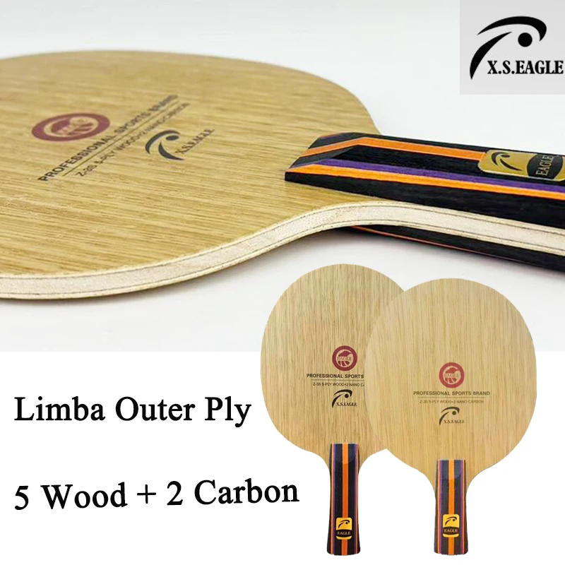 EAGLE Z-3S 5 Wood + 2 Carbon Table Tennis Blade Limba Outer Ply Offensive FL/CS High Quality Ping Pong Paddle for Beginner
EAGLE Z-3S 5 Wood + 2 Carbon Table Tennis Blade Limba Outer Ply Offensive FL/CS High Quality Ping Pong Paddle for Beginner