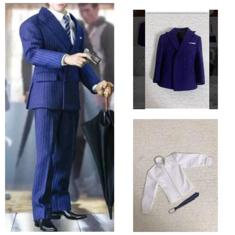 Игрушечный центр, масштаб 1/6, костюм с синими полосками, мужской деловой костюм, галстук, брюки, модель одежды для 12-дюймовой экшн-фигурки, обычное/сильное тело куклы 
Игрушечный центр, масштаб 1/6, костюм с синими полосками, мужской деловой костюм, галстук, брюки, модель одежды для 12-дюймовой экшн-фигурки, обычное/сильное тело куклы