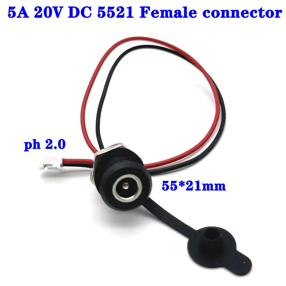 2Pin 5A DC USB C high current charging socket with nut snap lock plate TYPE-C 20V 55*21mm waterproof 5521 female connector Jack
2Pin 5A DC USB C high current charging socket with nut snap lock plate TYPE-C 20V 55*21mm waterproof 5521 female connector Jack