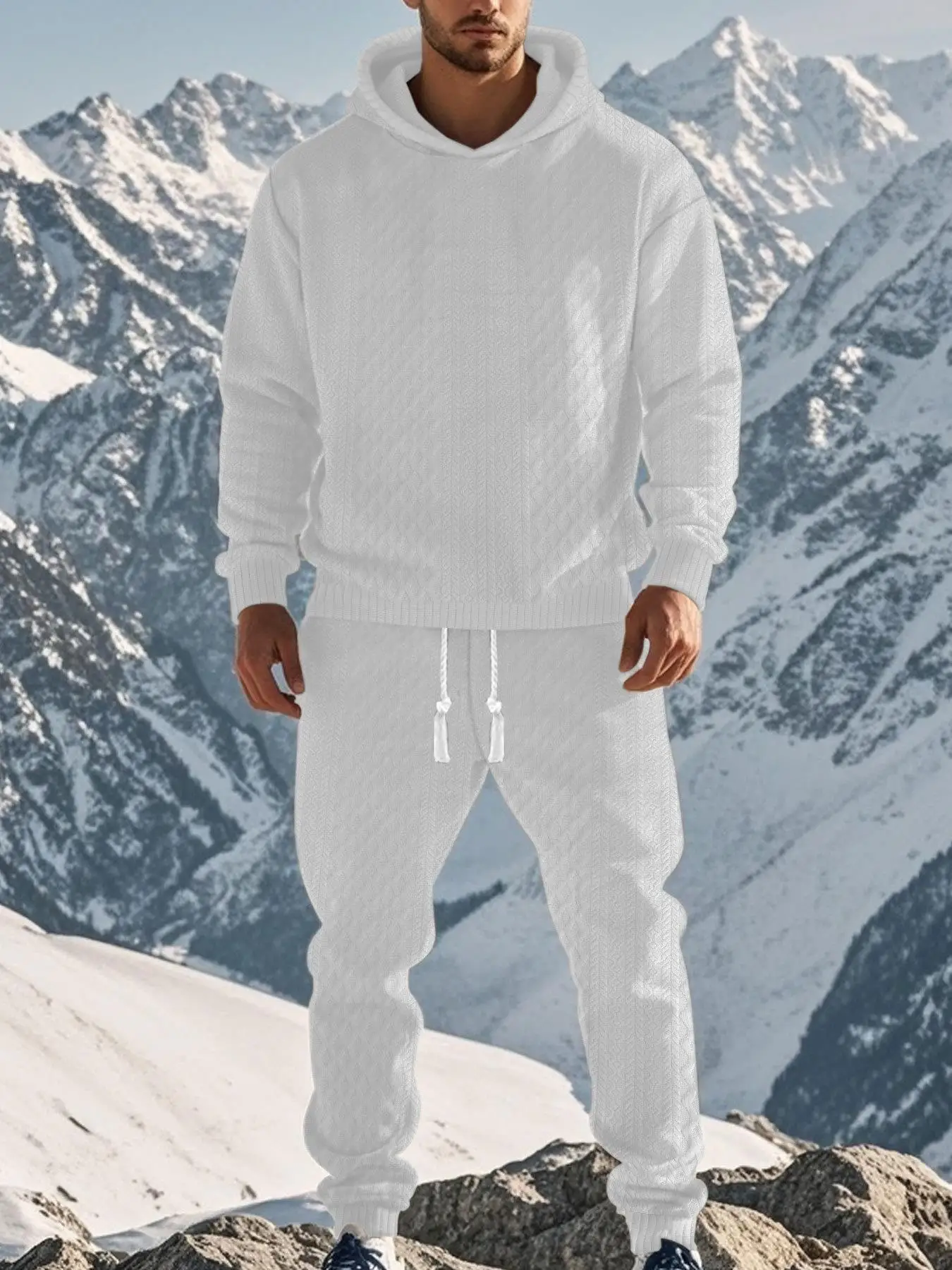 Мужская повседневная толстовка с капюшоном и брюки, комплект с вышитым логотипом, весна-лето, длинный свек, удобная дышащая спортивная одежда
Мужская повседневная толстовка с капюшоном и брюки, комплект с вышитым логотипом, весна-лето, длинный свек, удобная дышащая спортивная одежда