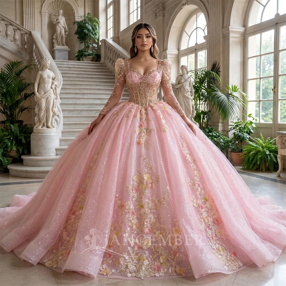 Luxurious Ball Dress Sexy High Collar Tight Corset Long Sleeves Sequins Elegant Princess Bride Dress Vestido De Noiva Customized
Luxurious Ball Dress Sexy High Collar Tight Corset Long Sleeves Sequins Elegant Princess Bride Dress Vestido De Noiva Customized