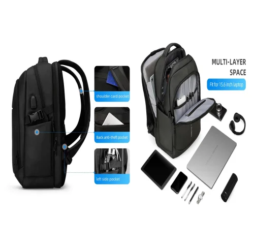 Mark Ryden Man Backpack Multifunctional Waterproof 15.6inch Laptop Multi-layer Pockets Bag Man USB Charging School Backpack
Mark Ryden Man Backpack Multifunctional Waterproof 15.6inch Laptop Multi-layer Pockets Bag Man USB Charging School Backpack