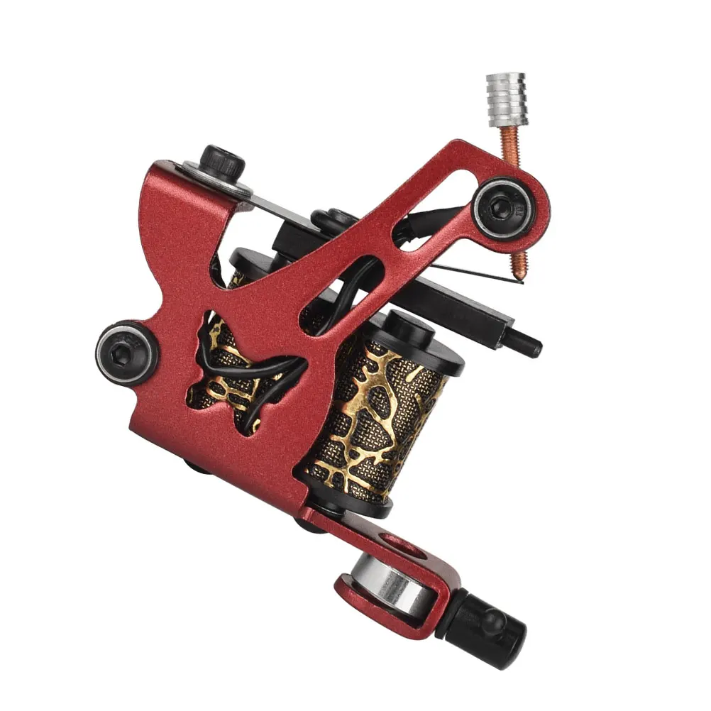 Coil Tattoo Machine Red Iron Frame Hollow Out DIY Portable Tattooing Equipment For Body Art Shading Coloring Totem Tattoos Low
Coil Tattoo Machine Red Iron Frame Hollow Out DIY Portable Tattooing Equipment For Body Art Shading Coloring Totem Tattoos Low