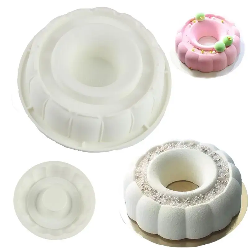 Round Flower Pastry Cake Mold Baking Tray French Dessert DIY Chocolate Pudding Birthday Mousse Cake Baking Mould
Round Flower Pastry Cake Mold Baking Tray French Dessert DIY Chocolate Pudding Birthday Mousse Cake Baking Mould