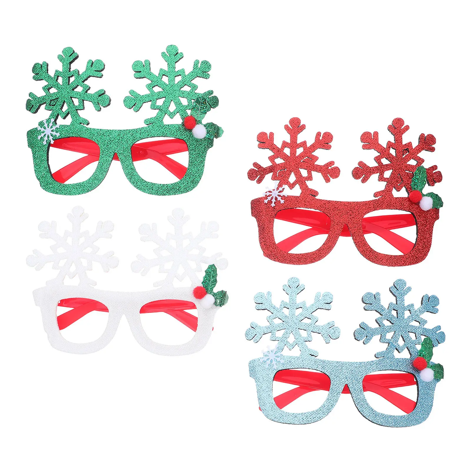 4Pcs Christmas Party Glasses Frames Glitter Eyewear Xmas Holiday Costume Photo Props New Year Celebration
4Pcs Christmas Party Glasses Frames Glitter Eyewear Xmas Holiday Costume Photo Props New Year Celebration